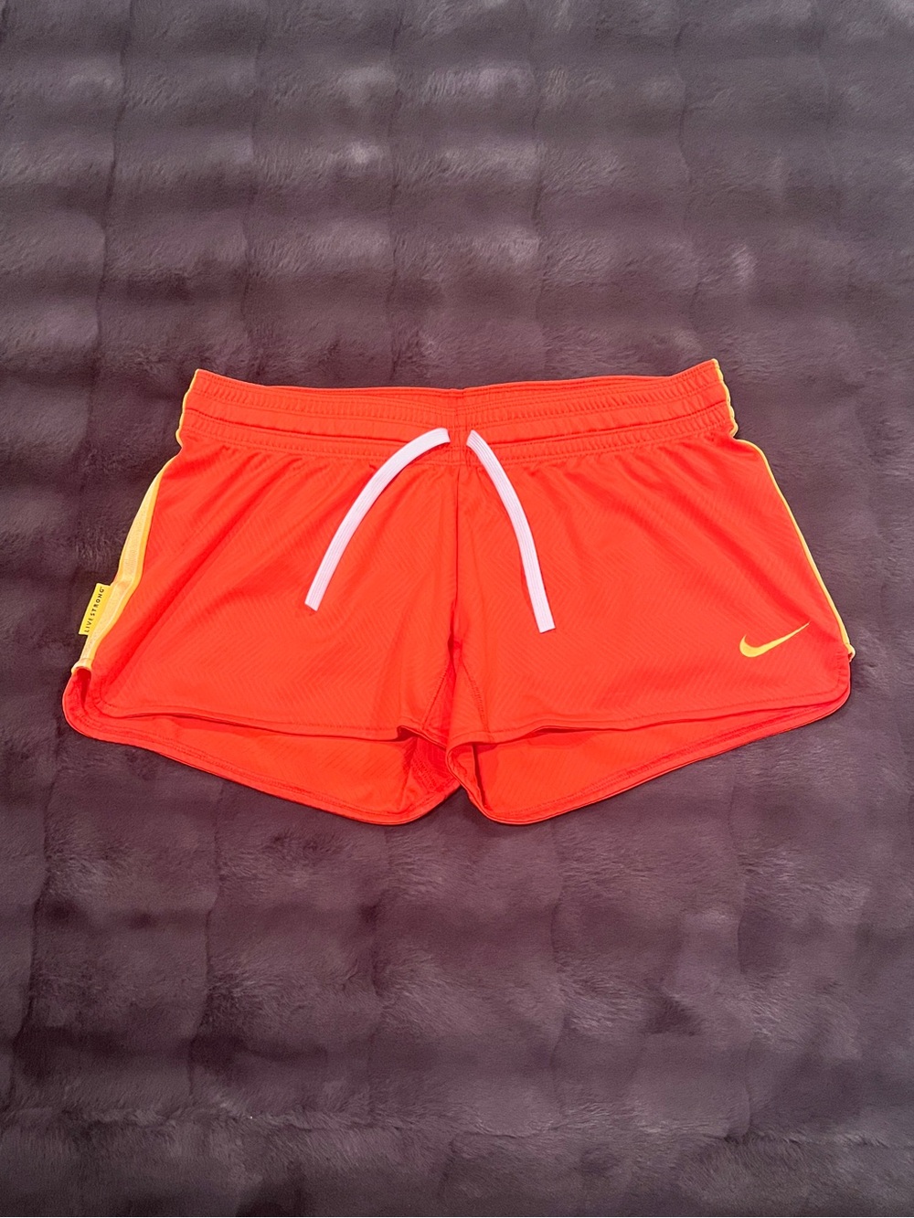 Nike Dri-Fit Athletic Shorts - Orange with Yellow Accent - Small (S) - NWOT